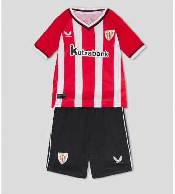 Athletic Bilbao Hjemmebanesæt Børn 2023-24 Kort ærmer (+ korte bukser)